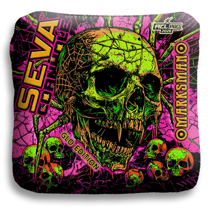 Halloween Special GLO Edition - Set of 4 Cornhole bags