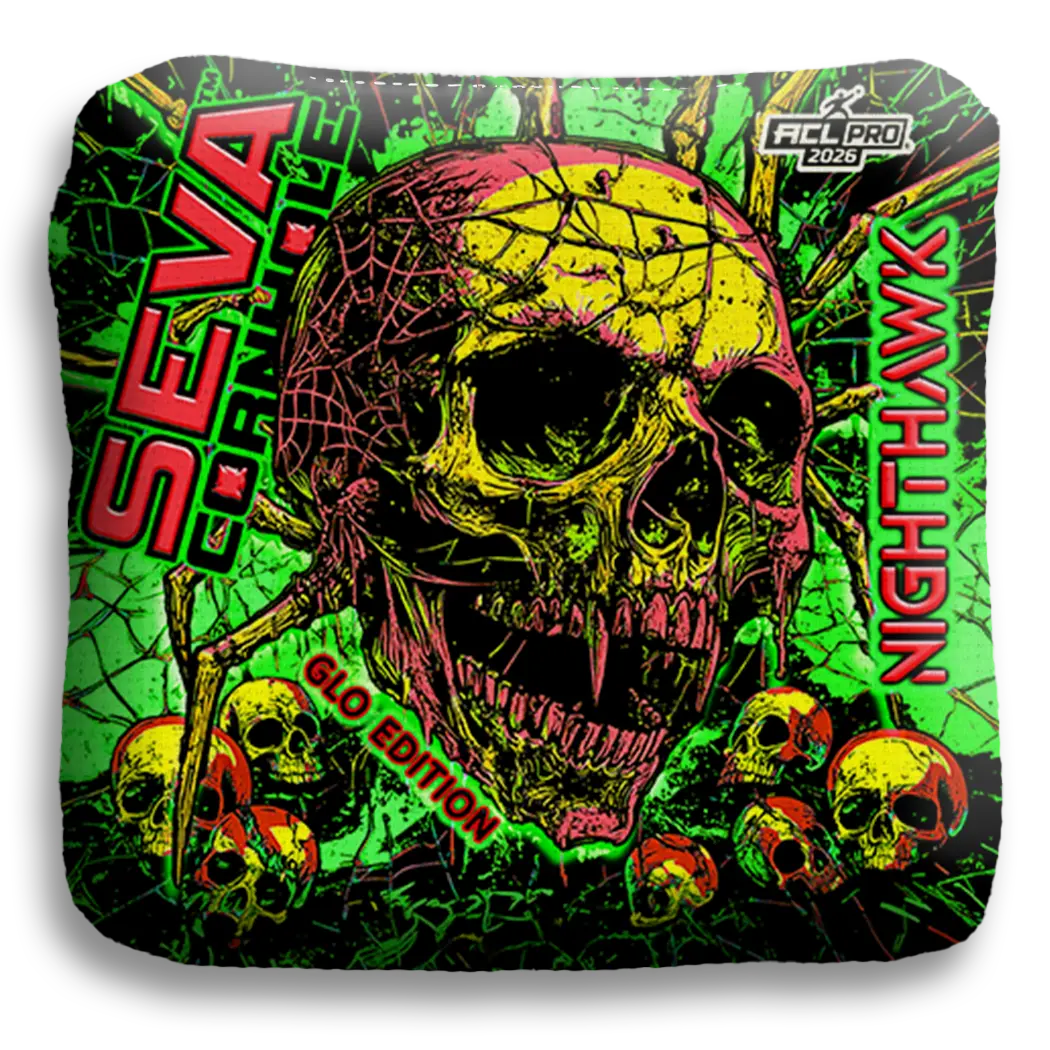 Halloween Special GLO Edition - Set of 4 Cornhole bags