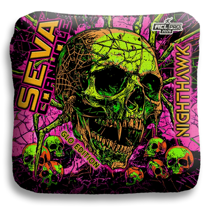 Halloween Special GLO Edition - Set of 4 Cornhole bags