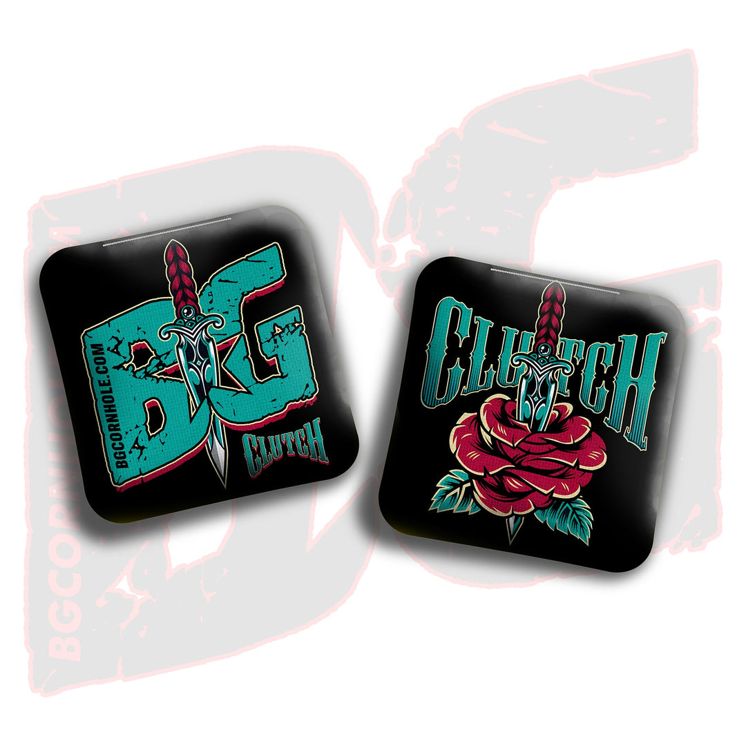 2026 BG Clutch  - “Dagger” - Non Stamped Cornhole Bags - SET OF 4 bags