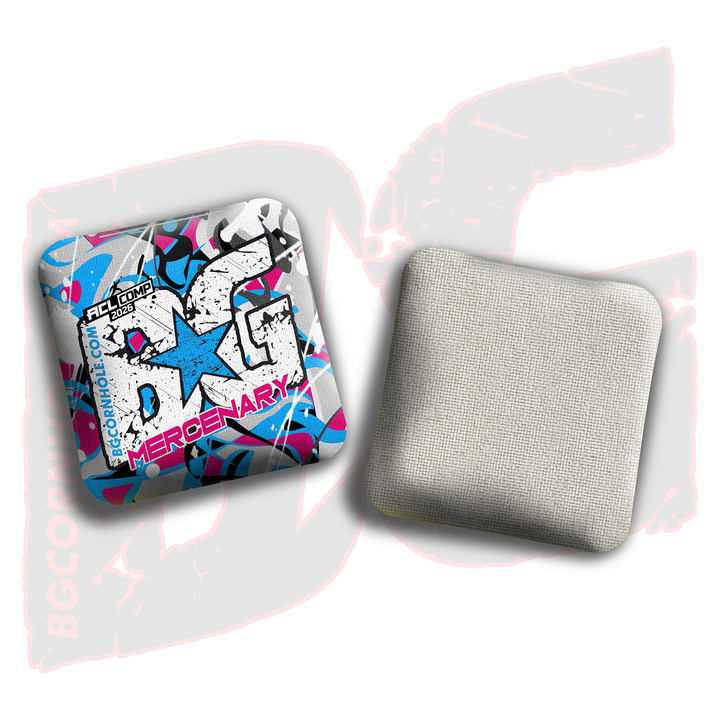 2026 BG Comp Mercenary - "Modern" - ACL Comp Stamped Cornhole Bags - SET OF 4 BAGS