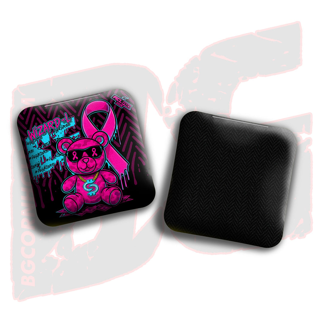 2026 BG Multiple Bag Models"Cash Chamness BCA Teddy Bear" - ACL Pro Stamped Cornhole Bags - SET OF 4 BAGS