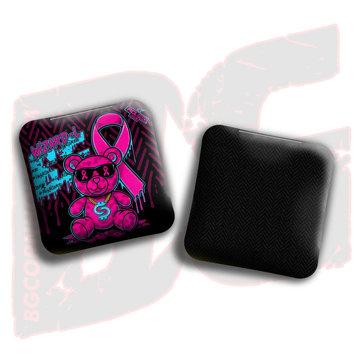 2026 BG Multiple Bag Models"Cash Chamness BCA Teddy Bear" - ACL Pro Stamped Cornhole Bags - SET OF 4 BAGS