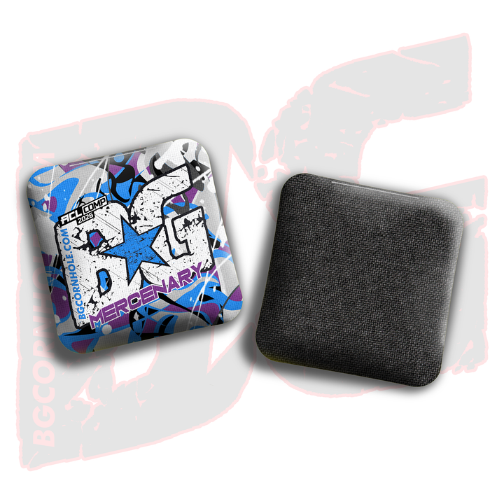 2026 BG Comp Mercenary - "Modern" - ACL Comp Stamped Cornhole Bags - SET OF 4 BAGS