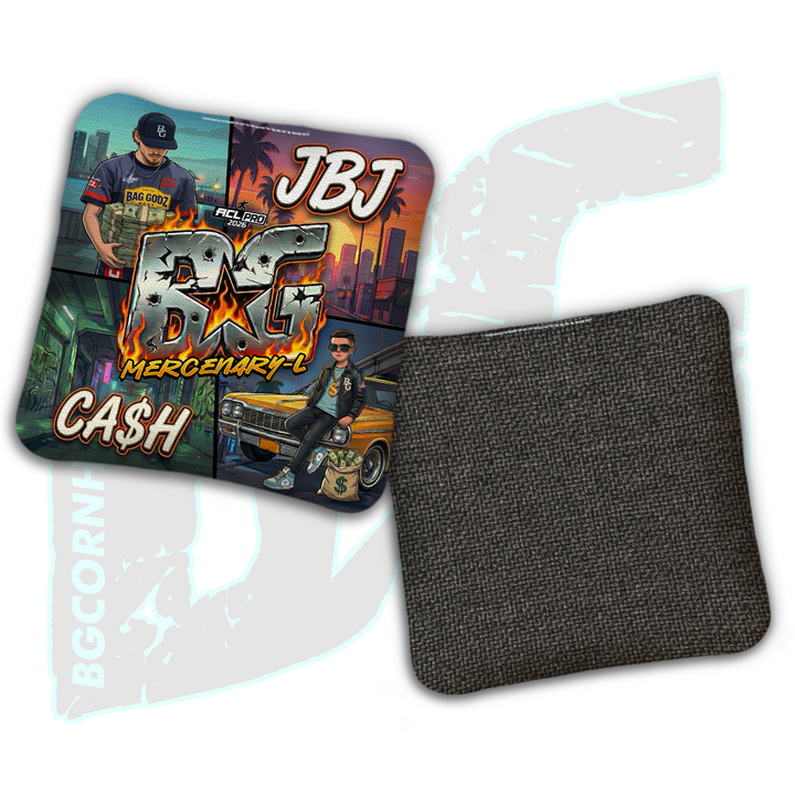2026 BG Multiple Bag Models "CA$H/JBJ Hustler Edition" - ACL Pro Stamped Cornhole Bags - SET OF 4 BAGS