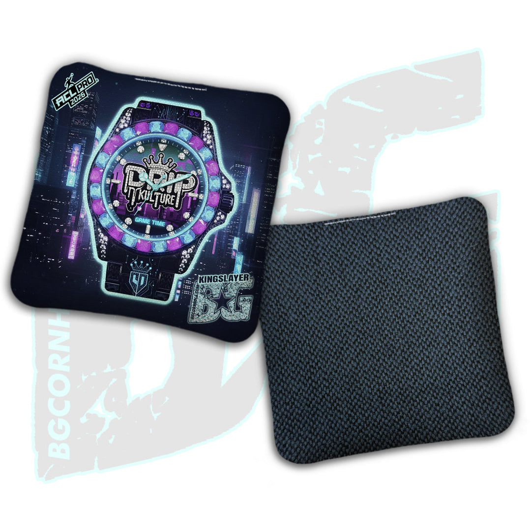 2026 BG Multiple Bag Models “Game Time” - Drip Kulture x Cameron Dambrosio -  BG Multiple Bag Models - ACL Pro Stamped Cornhole Bags - SET OF 4 BAGS