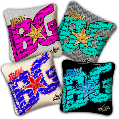 2027 BG Wizard L "Big BG Colormatch" - ACL Pro Stamped Cornhole Bags - SET OF 4 BAGS