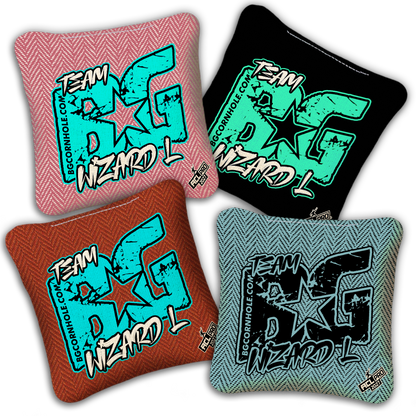 2027 BG WIZARD-L “ESPN THROWBACK COLORMATCH" - ACL Pro Stamped Cornhole Bags - SET OF 4 BAGS