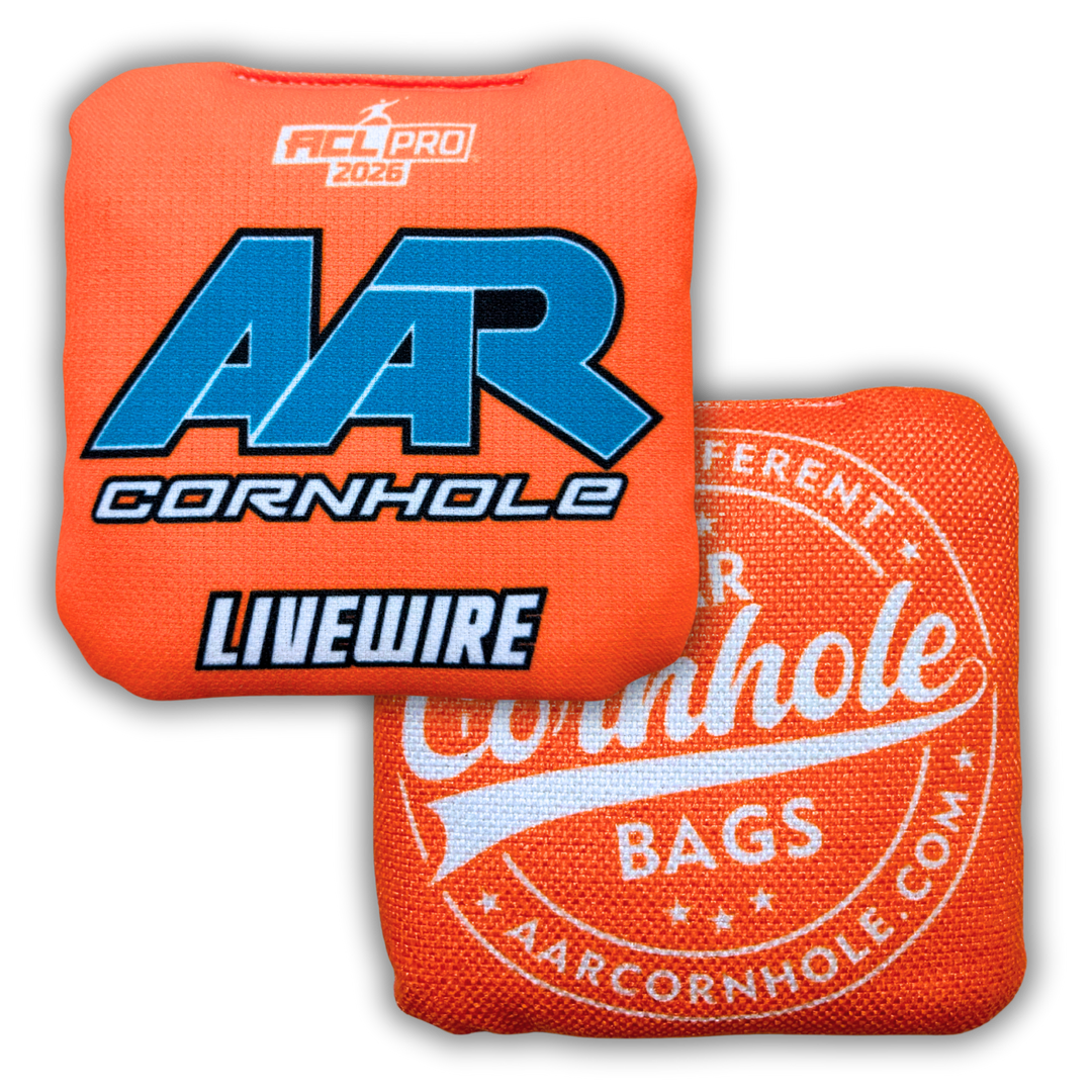 2026 AAR Livewire Cornhole Bags - Solid Edition - ACL Pro Stamped - SET OF 4