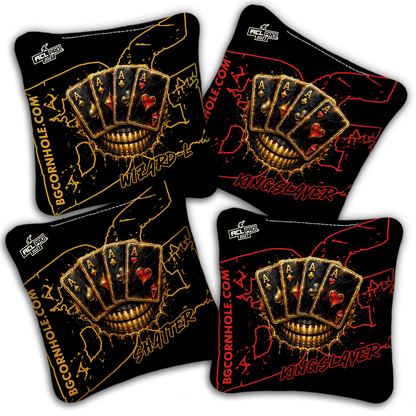 2027 BG Multiple Bag Models "DEAD MANS HAND " - ACL Pro Stamped Cornhole Bags - SET OF 4 BAGS