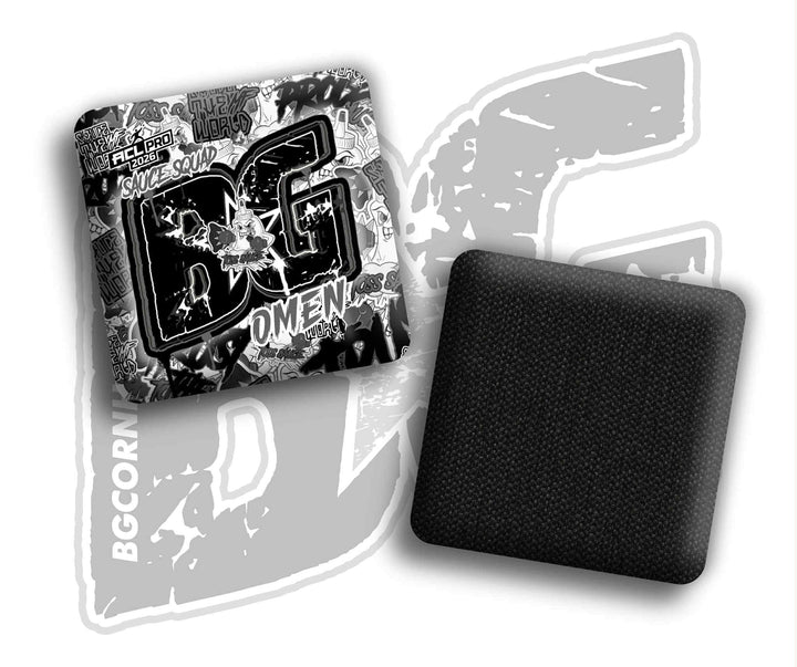 2026 BG Omen "Sticker Rush" Collab - ACL Pro Stamped Cornhole Bags - SET OF 4 BAGS