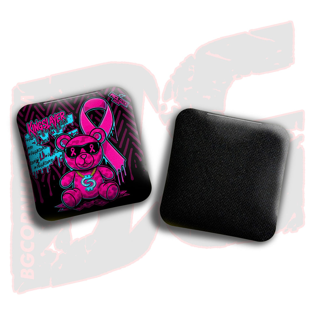 2026 BG Multiple Bag Models"Cash Chamness BCA Teddy Bear" - ACL Pro Stamped Cornhole Bags - SET OF 4 BAGS