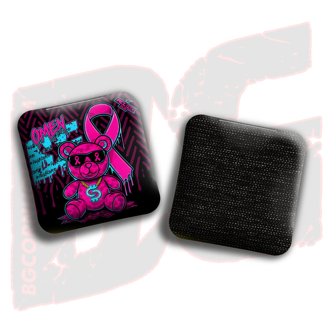 2026 BG Multiple Bag Models"Cash Chamness BCA Teddy Bear" - ACL Pro Stamped Cornhole Bags - SET OF 4 BAGS