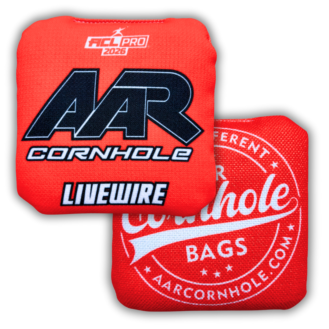 2026 AAR Livewire Cornhole Bags - Solid Edition - ACL Pro Stamped - SET OF 4