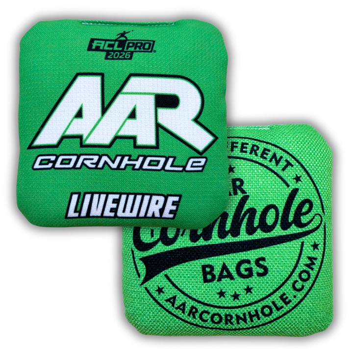 2026 AAR Livewire Cornhole Bags - Solid Edition - ACL Pro Stamped - SET OF 4