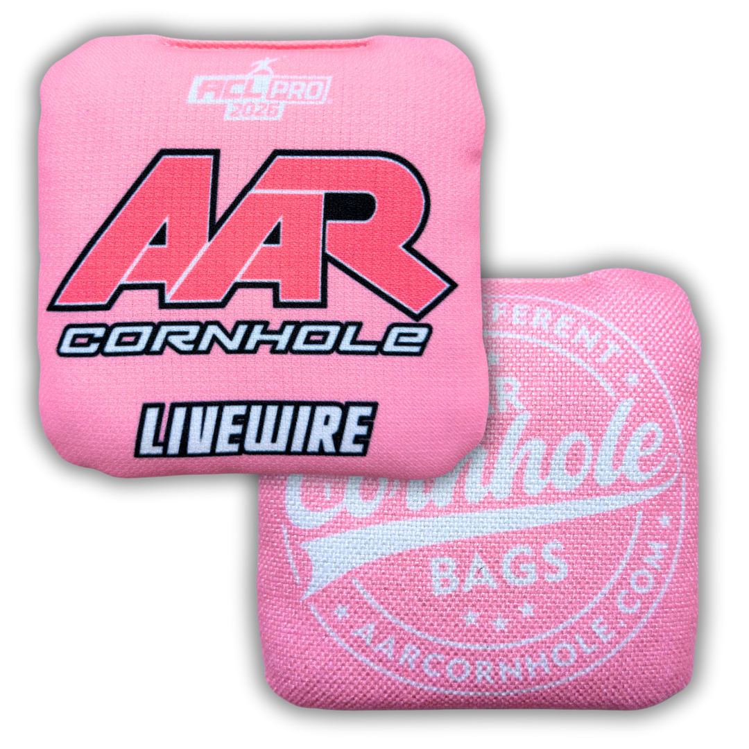 2026 AAR Livewire Cornhole Bags - Solid Edition - ACL Pro Stamped - SET OF 4