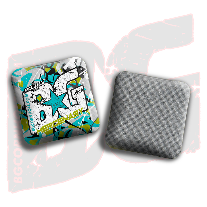 2026 BG Comp Mercenary - "Modern" - ACL Comp Stamped Cornhole Bags - SET OF 4 BAGS