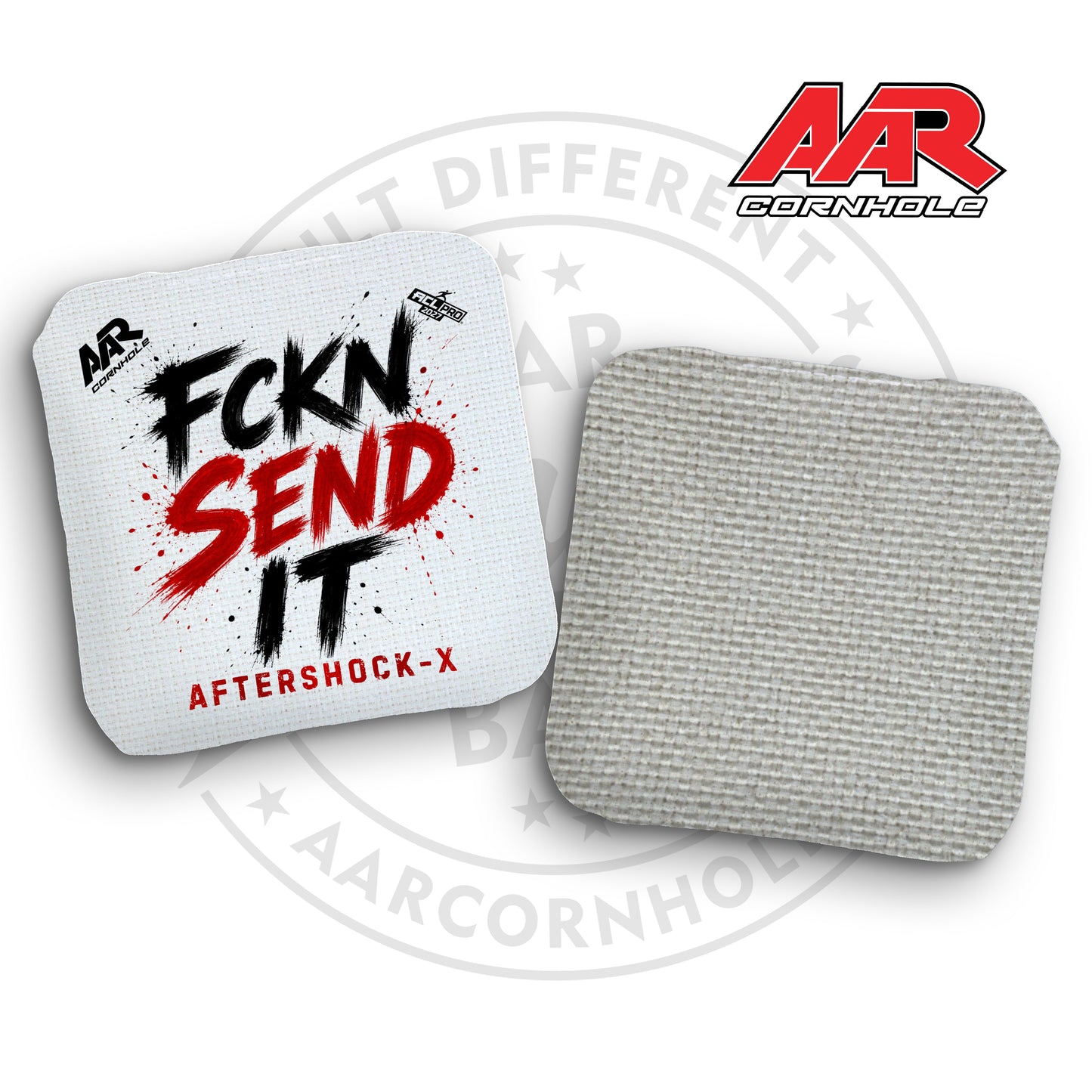 2027 AAR Aftershock-X Cornhole Bags - FCKN SEND IT Edition - ACL Pro Stamped - SET OF 4