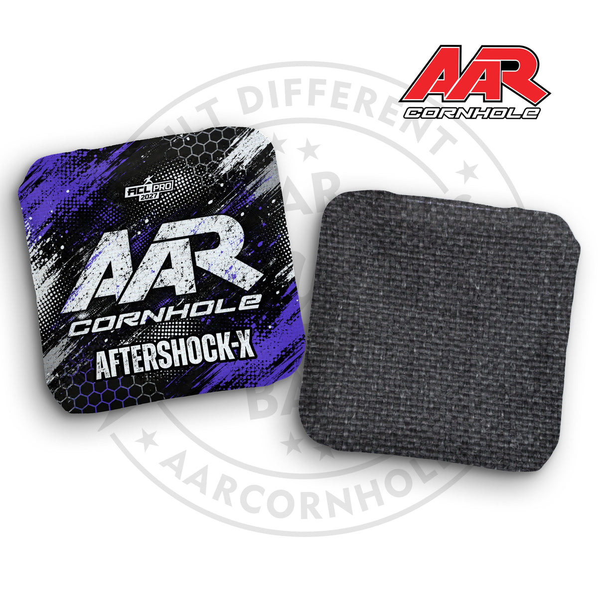 2027 AAR Aftershock-X Cornhole Bags - Halftone Grunge Edition - ACL Pro Stamped - SET OF 4