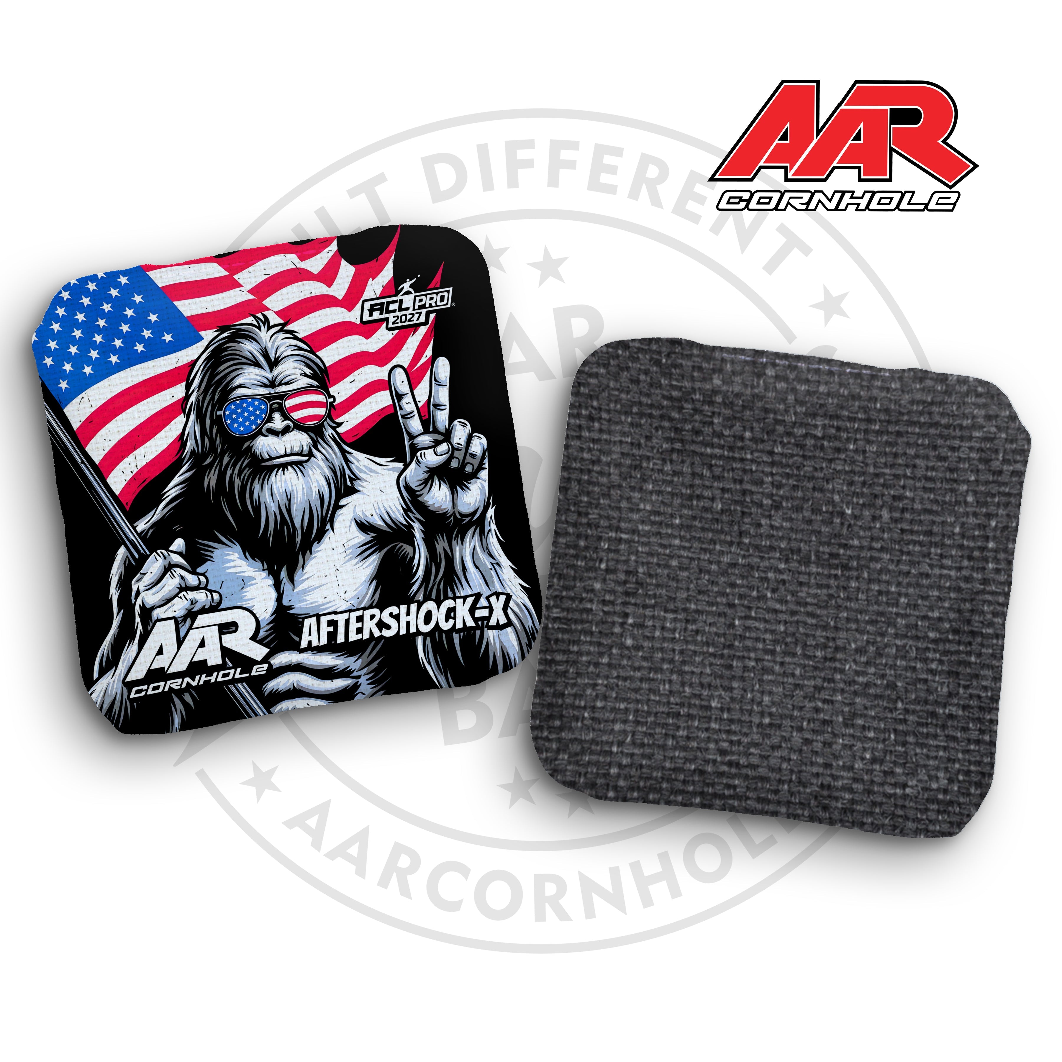 2027 AAR Aftershock-X Cornhole Bags - USA Bigfoot Edition - ACL Pro Stamped - SET OF 4