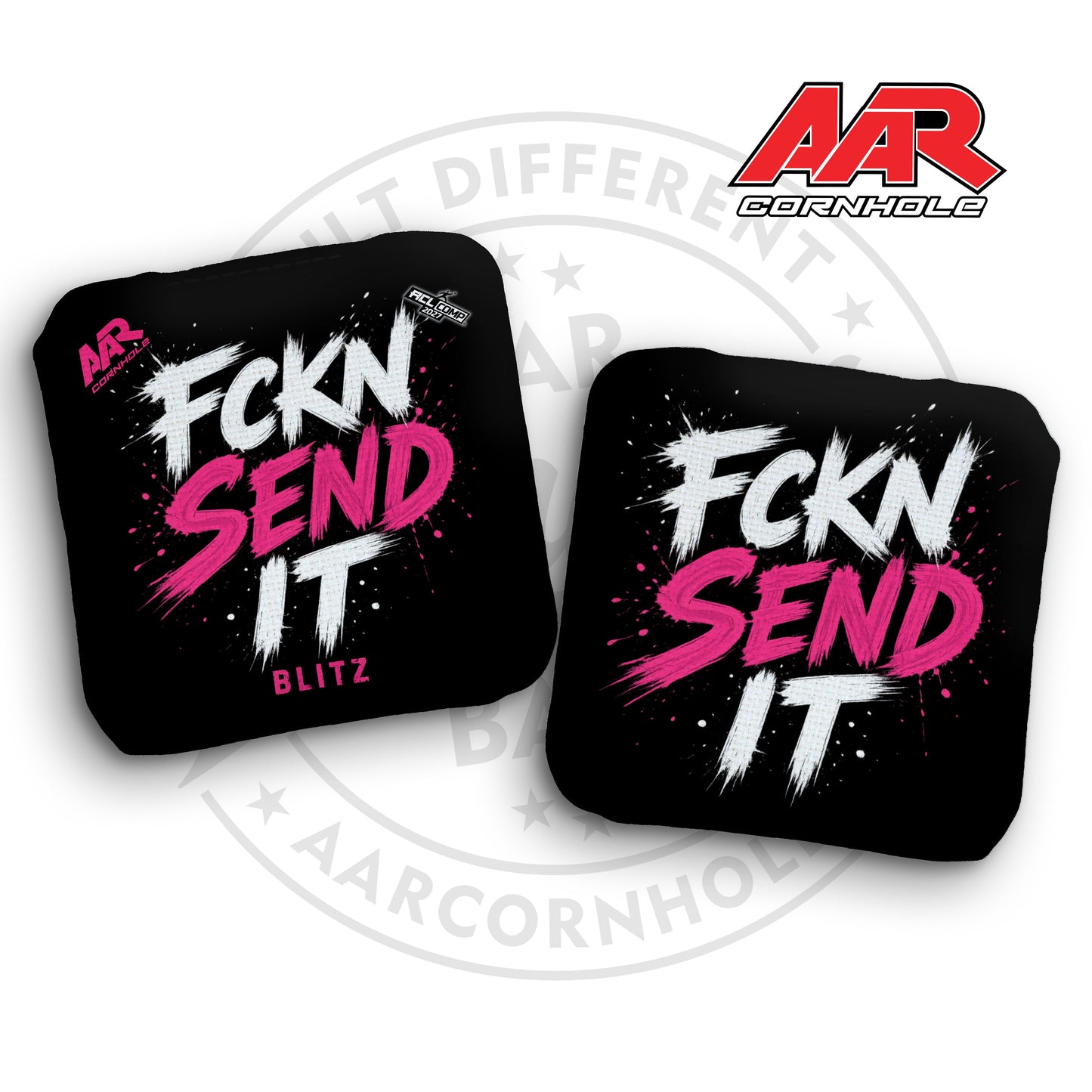 2027 AAR Blitz Cornhole Bags - FCKN SEND IT Edition - ACL Comp Stamped - SET OF 4