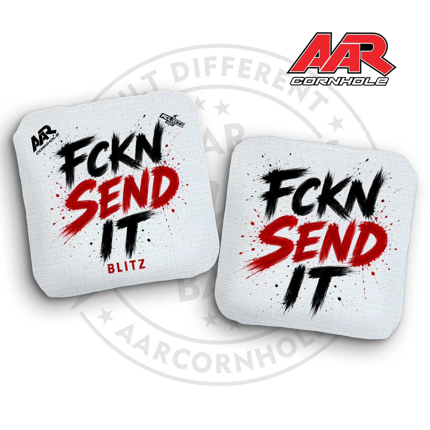 2027 AAR Blitz Cornhole Bags - FCKN SEND IT Edition - ACL Comp Stamped - SET OF 4