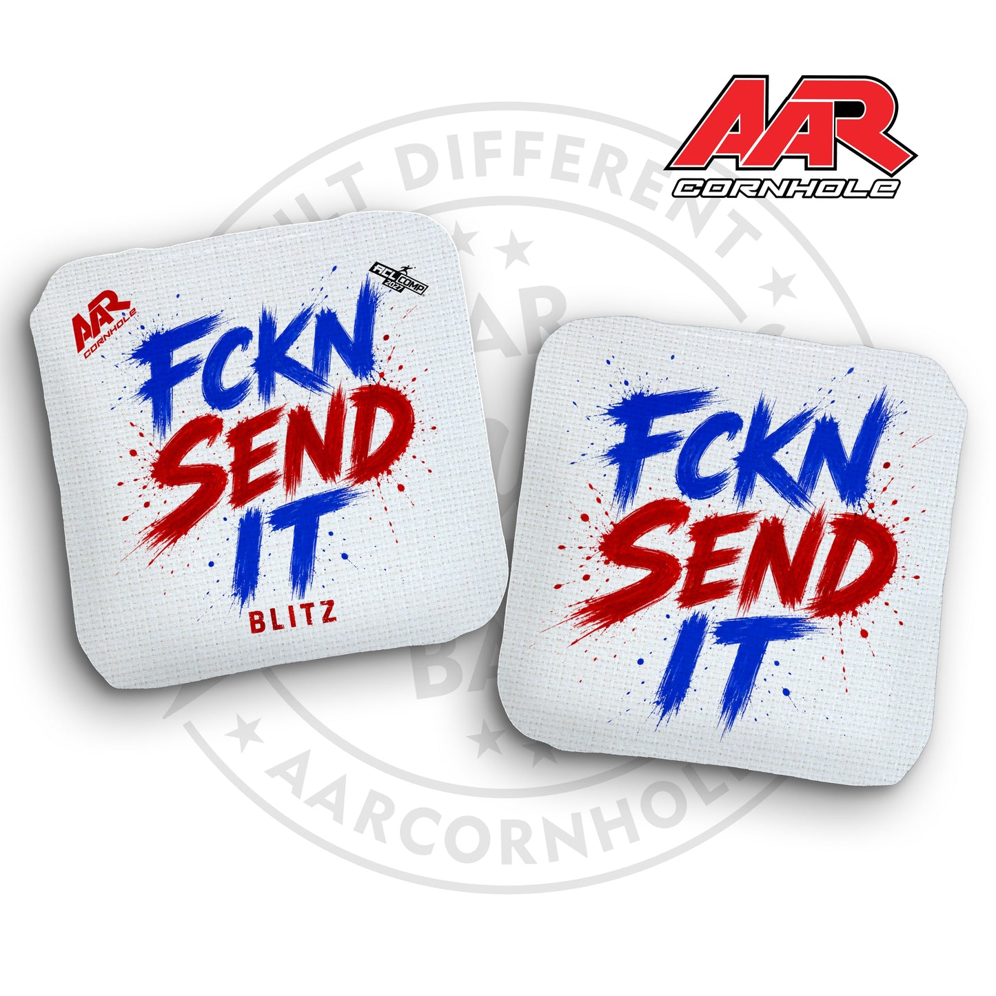 2027 AAR Blitz Cornhole Bags - FCKN SEND IT Edition - ACL Comp Stamped - SET OF 4