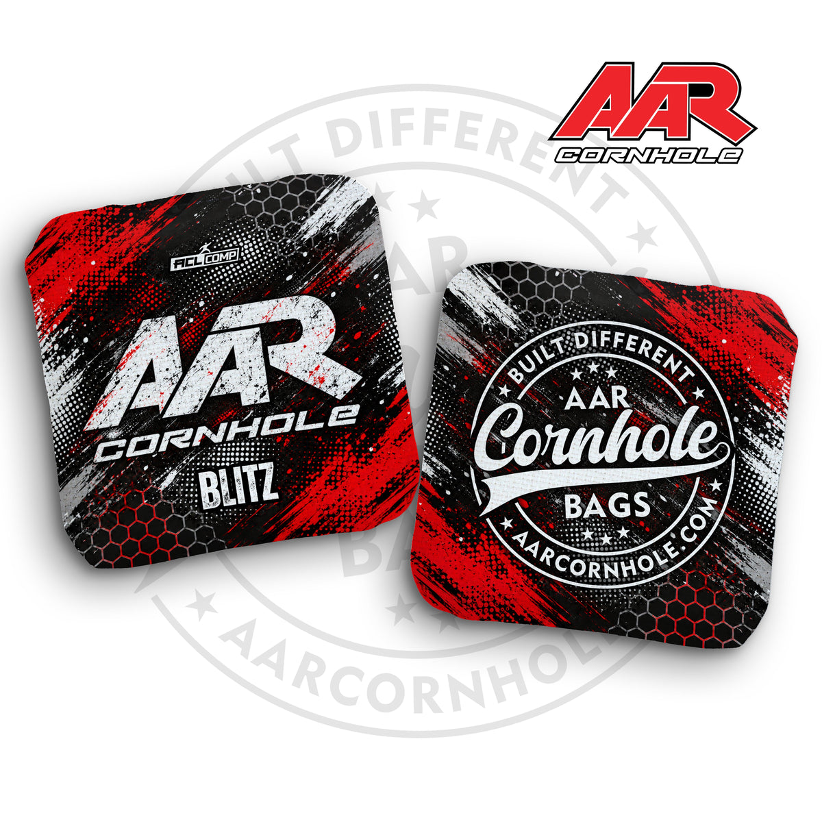 2027 AAR Blitz Cornhole Bags - Halftone Grunge Edition - ACL Comp Stamped - SET OF 4