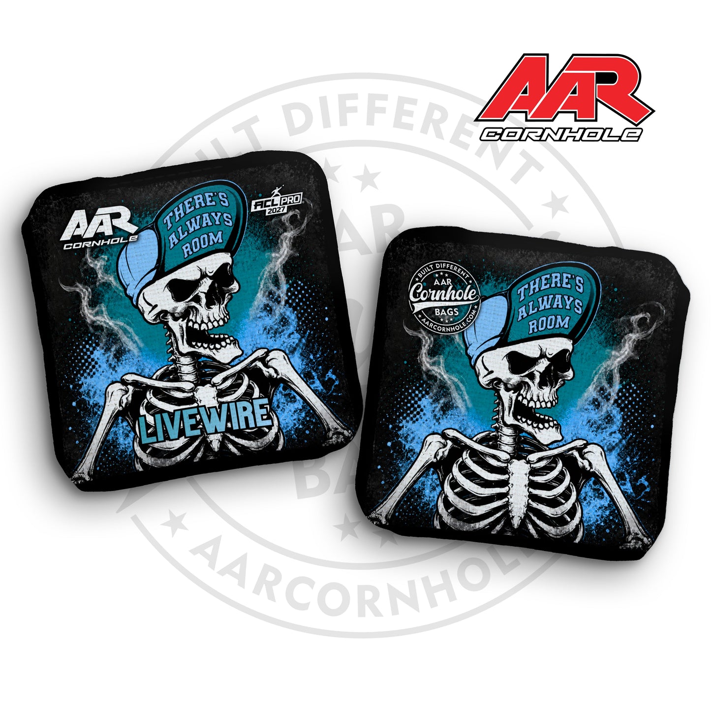 2027 AAR Livewire Cornhole Bags - Skeleton Edition - ACL Pro Stamped - SET OF 4