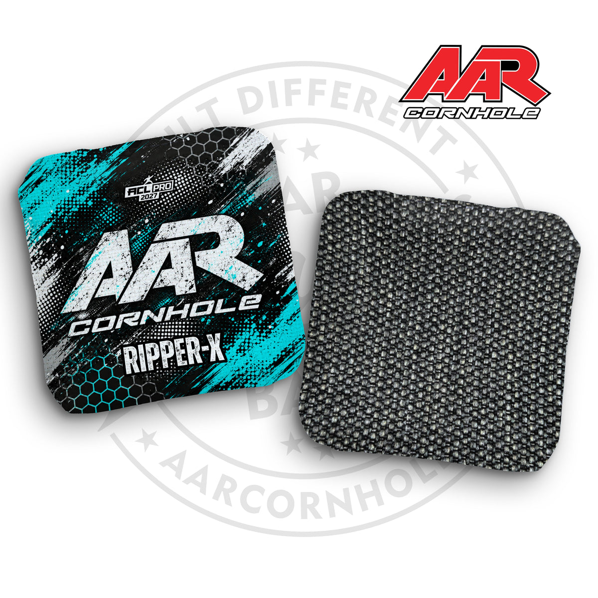 2027 AAR Ripper-X Cornhole Bags - Halftone Grunge Edition - ACL Pro Stamped - SET OF 4