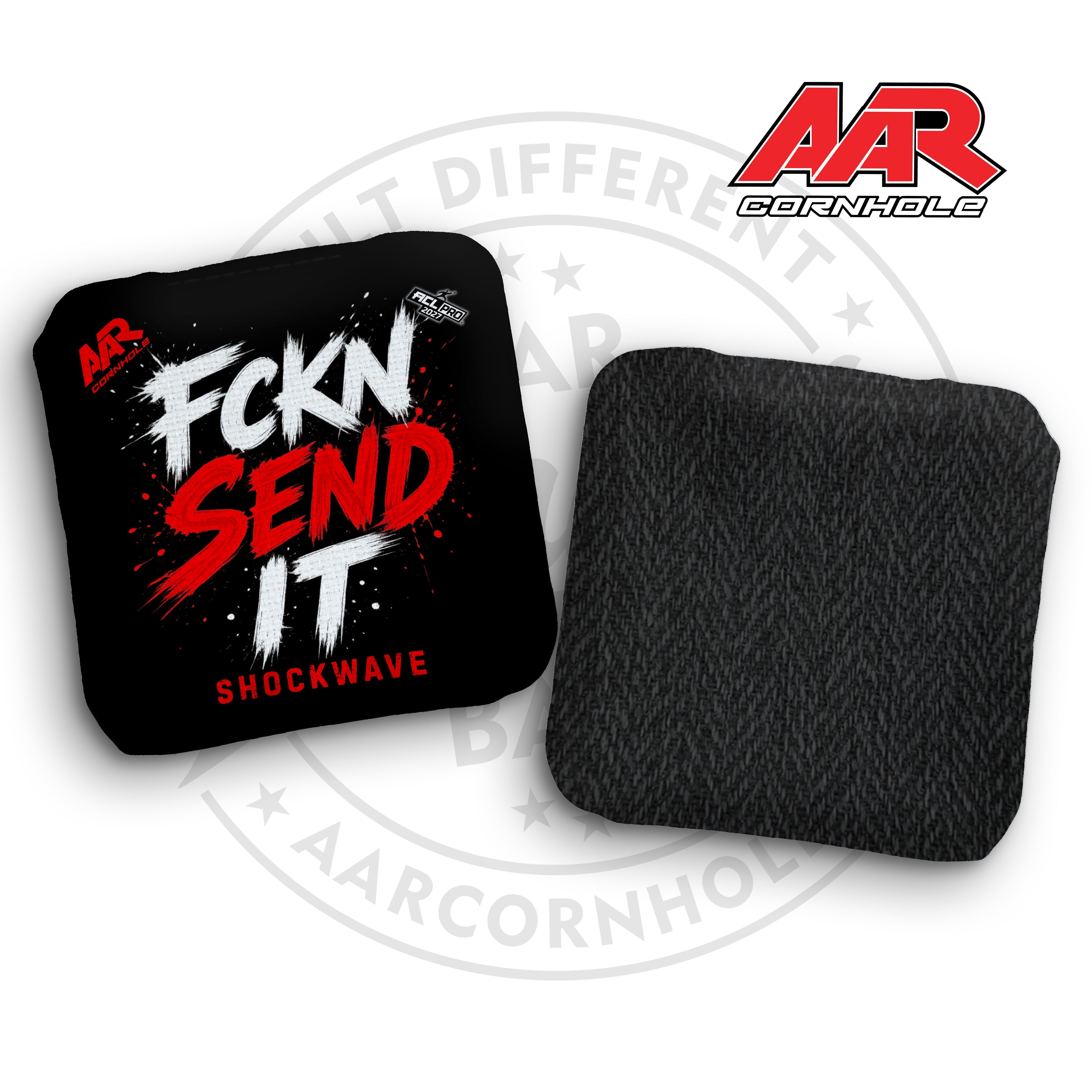 2027 AAR Shockwave Cornhole Bags - FCKN SEND IT Edition - ACL Pro Stamped - SET OF 4