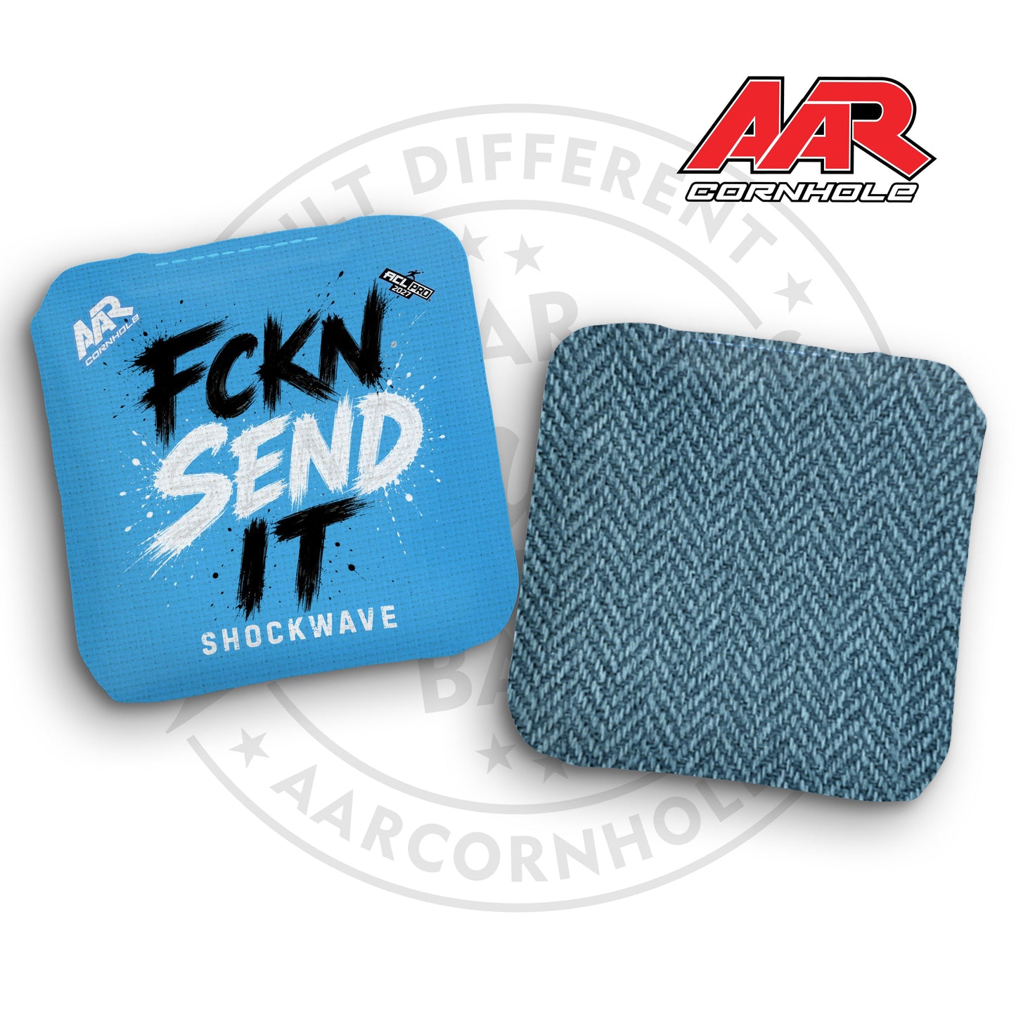 2027 AAR Shockwave Cornhole Bags - FCKN SEND IT Edition - ACL Pro Stamped - SET OF 4