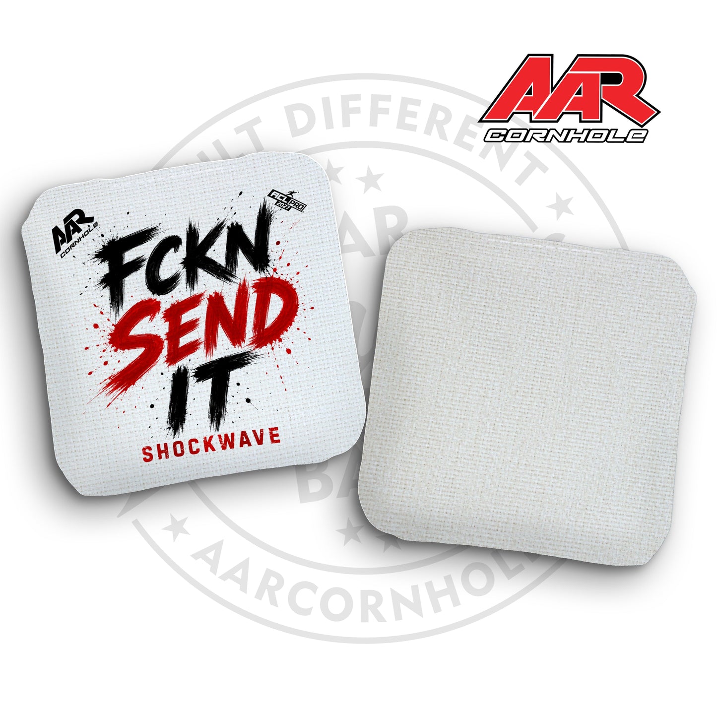 2027 AAR Shockwave Cornhole Bags - FCKN SEND IT Edition - ACL Pro Stamped - SET OF 4