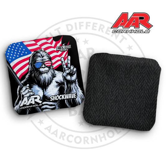 2027 AAR Shockwave Cornhole Bags - USA Bigfoot Edition - ACL Pro Stamped - SET OF 4