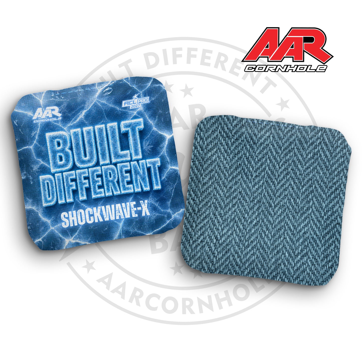 2027 AAR Shockwave-X Cornhole Bags - Built Different Ice Edition - ACL Pro Stamped - SET OF 4