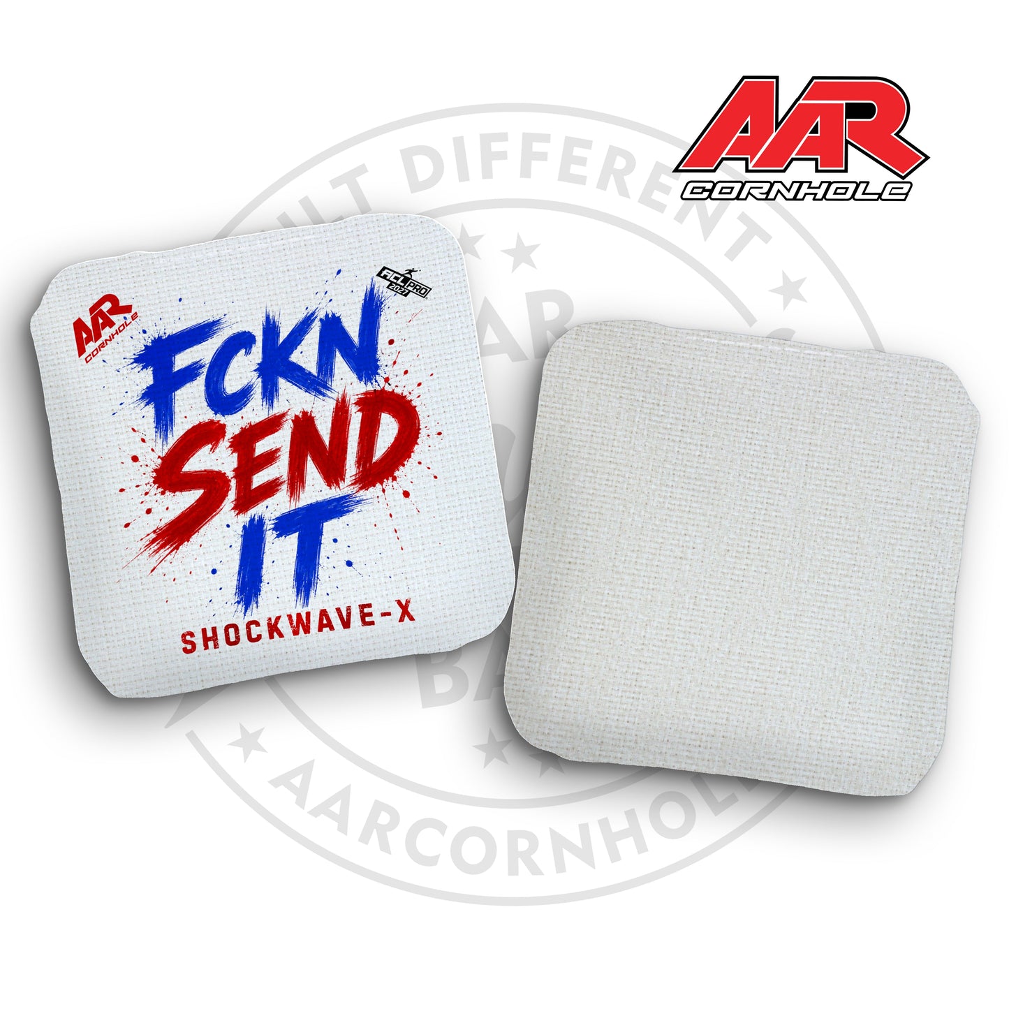 2027 AAR Shockwave-X Cornhole Bags - FCKN SEND IT Edition - ACL Pro Stamped - SET OF 4
