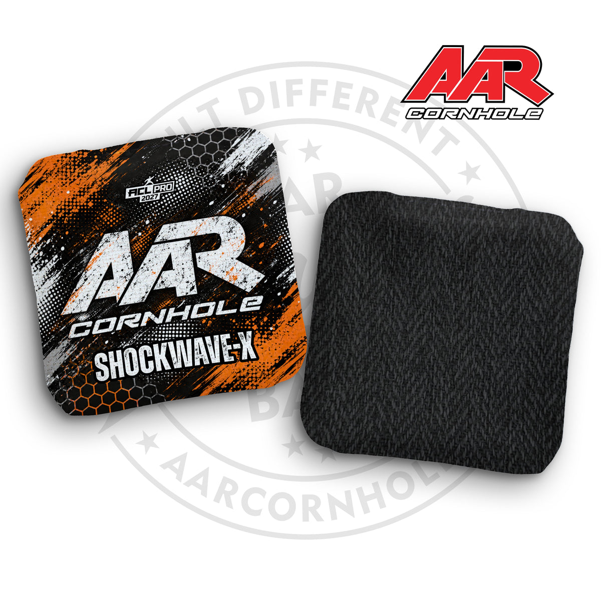 2027 AAR Shockwave-X Cornhole Bags - Halftone Grunge Edition - ACL Pro Stamped - SET OF 4