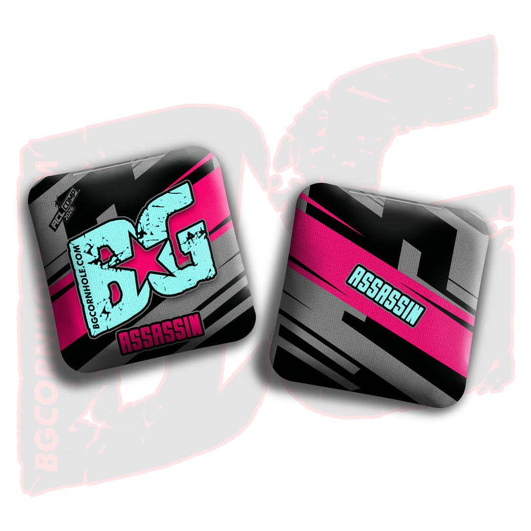 2026 BG Multiple Bag Models - "Slash" - ACL Comp Stamped Cornhole Bags - SET OF 4 BAGS