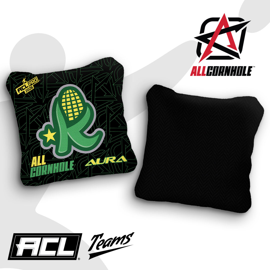 2026 AllCornhole Aura - "Kentucky Kernels" - ACL Pro Stamped Cornhole Bags - SET OF 4 BAGS