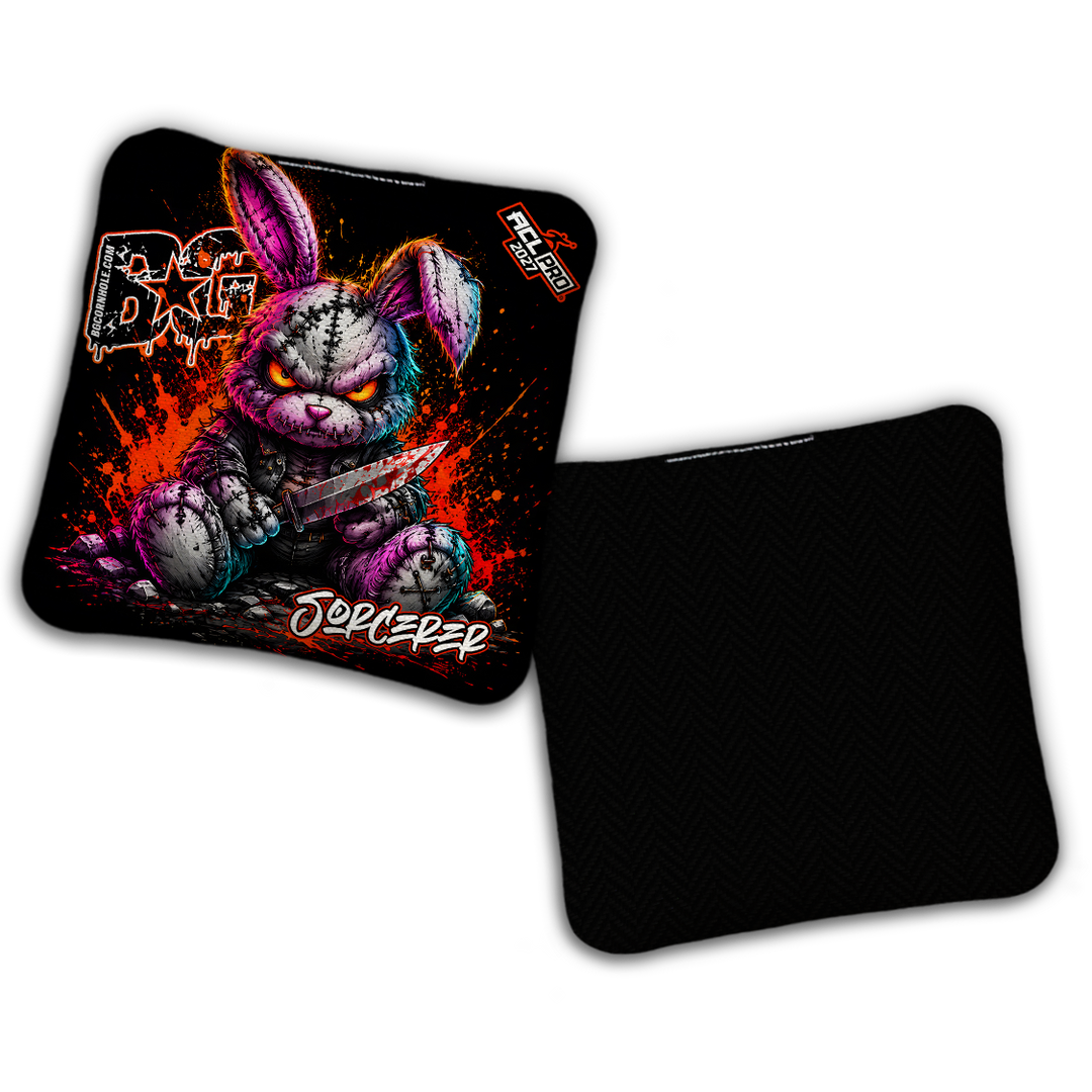 2027 BG Multiple Bag Models "BAD BUNNY" - ACL Pro Stamped Cornhole Bags - SET OF 4 BAGS