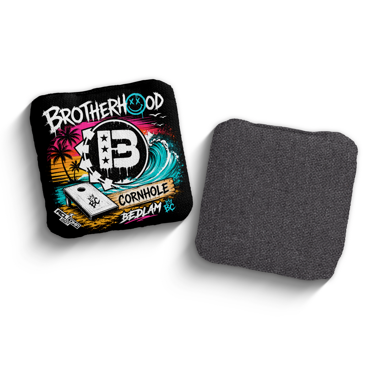 2027 Brotherhood Cornhole Bedlam Beach Punk Edition ACL Comp Stamped Cornhole Bags