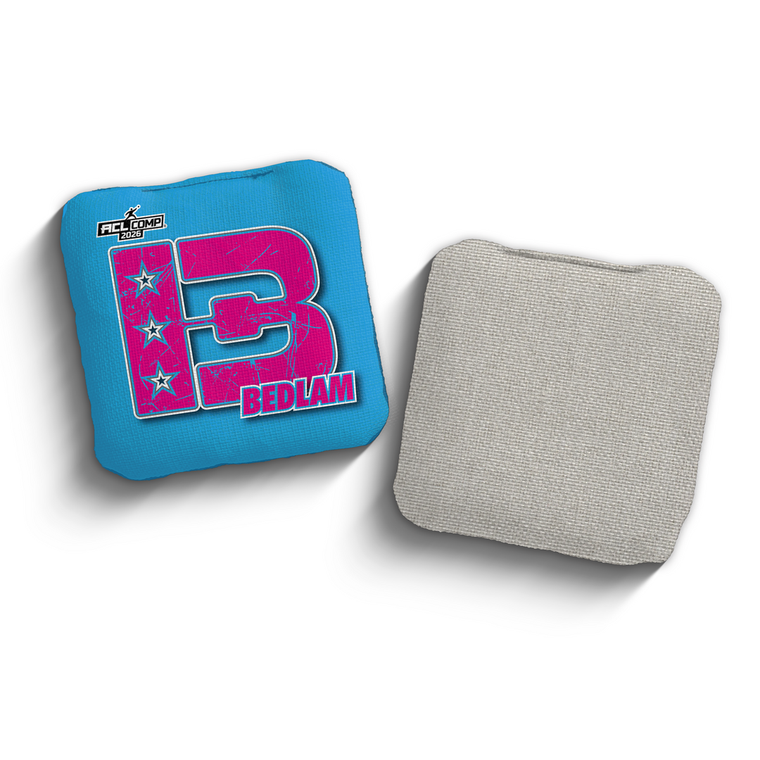 2026 Brotherhood Cornhole Bedlam Broadcast Edition ACL Pro Stamped Cornhole Bags