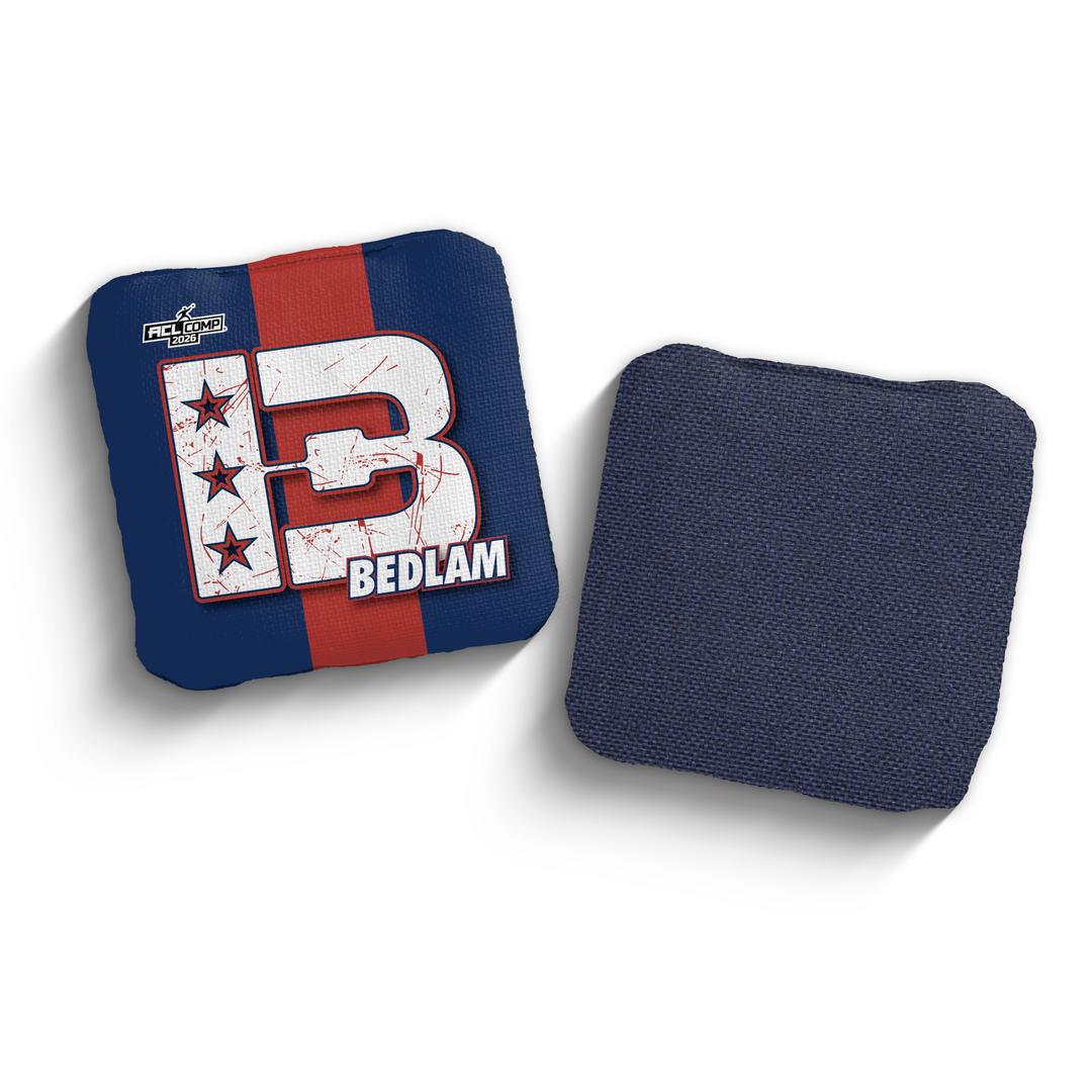 2026 Brotherhood Cornhole Bedlam National East Division ACL Comp Stamped Cornhole Bags