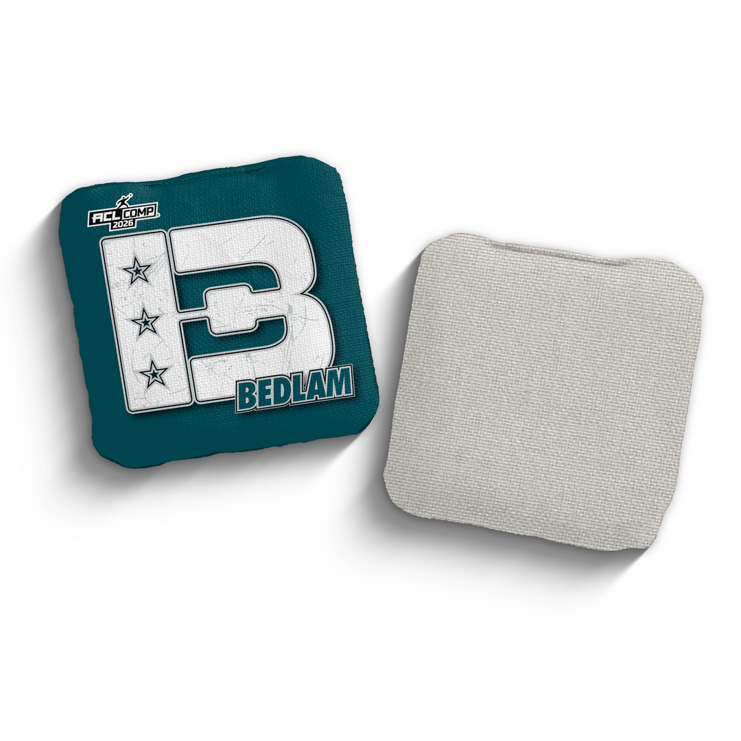 2026 Brotherhood Cornhole Bedlam National East Division ACL Comp Stamped Cornhole Bags