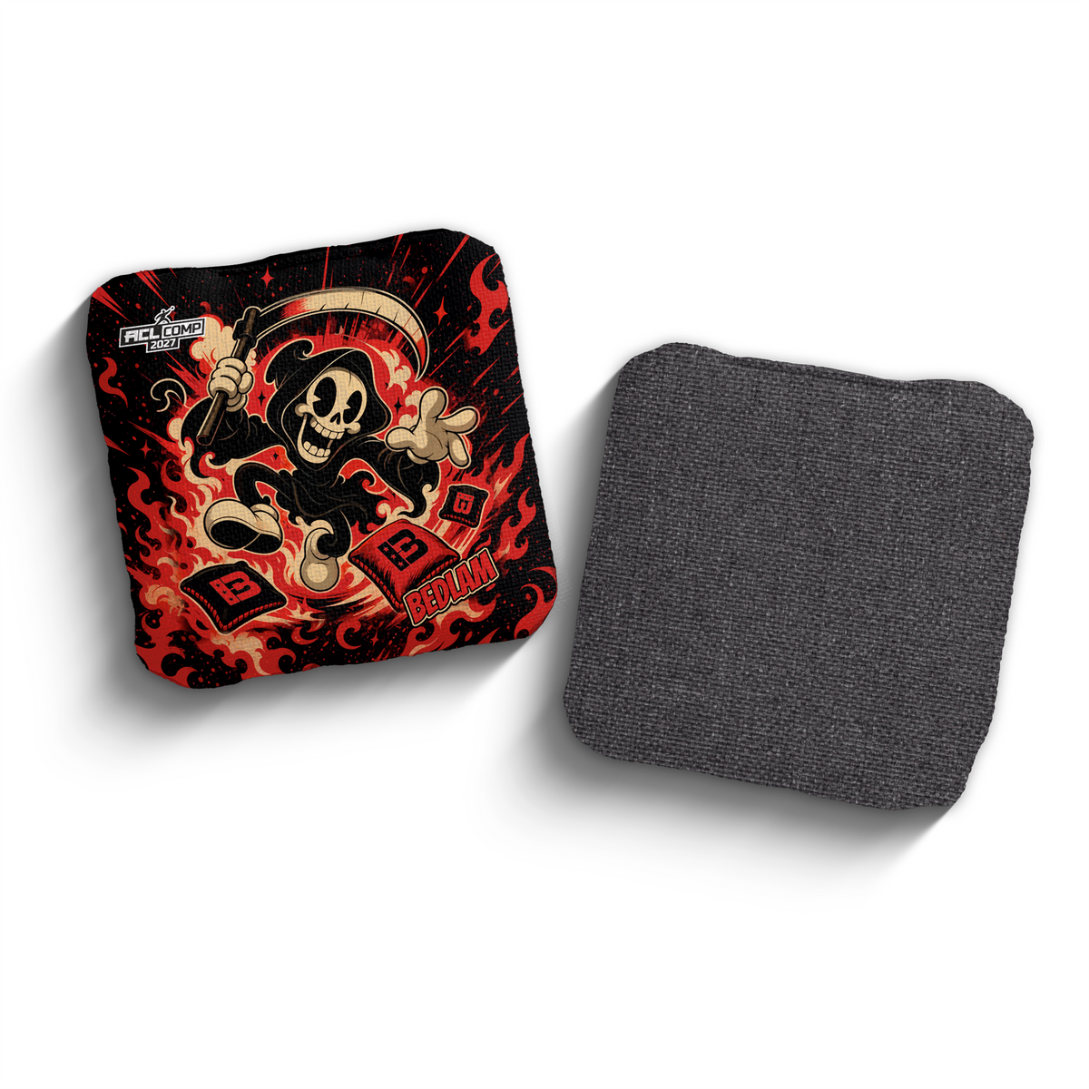 2027 Brotherhood Cornhole Bedlam Reaper Parade Edition ACL Comp Stamped Cornhole Bags