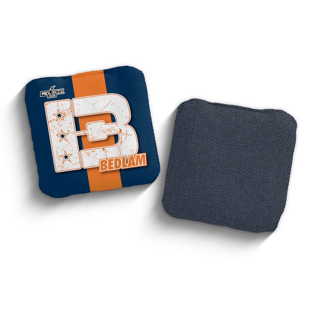 2026 Brotherhood Cornhole Bedlam American West Division ACL Comp Stamped Cornhole Bags