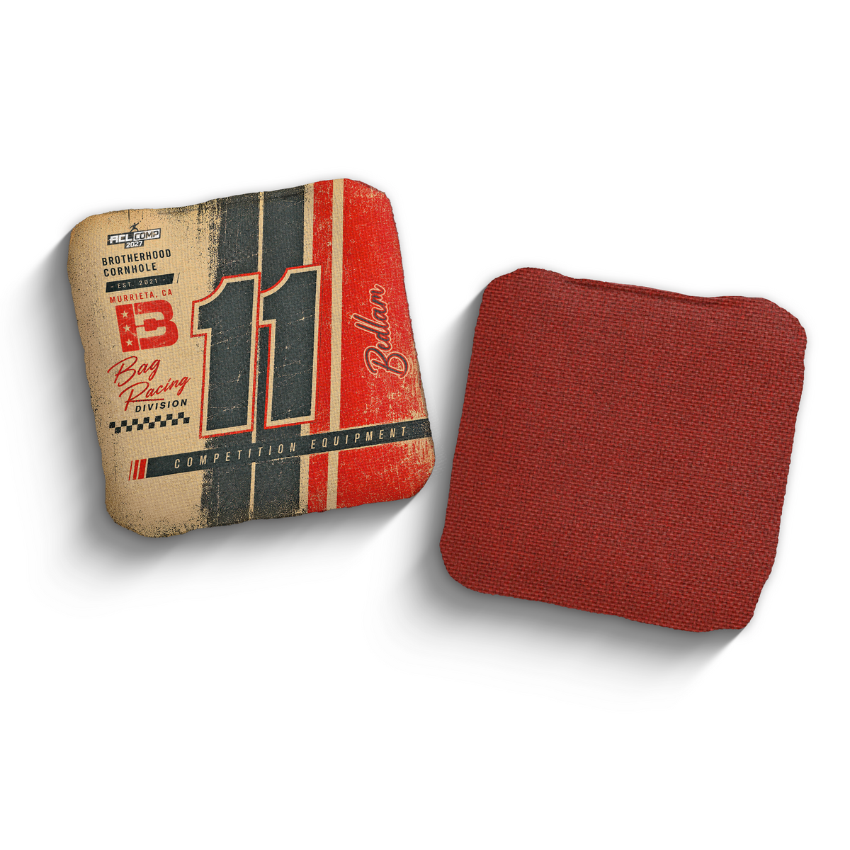2027 Brotherhood Cornhole Bedlam Pole Position Edition ACL Comp Stamped Cornhole Bags