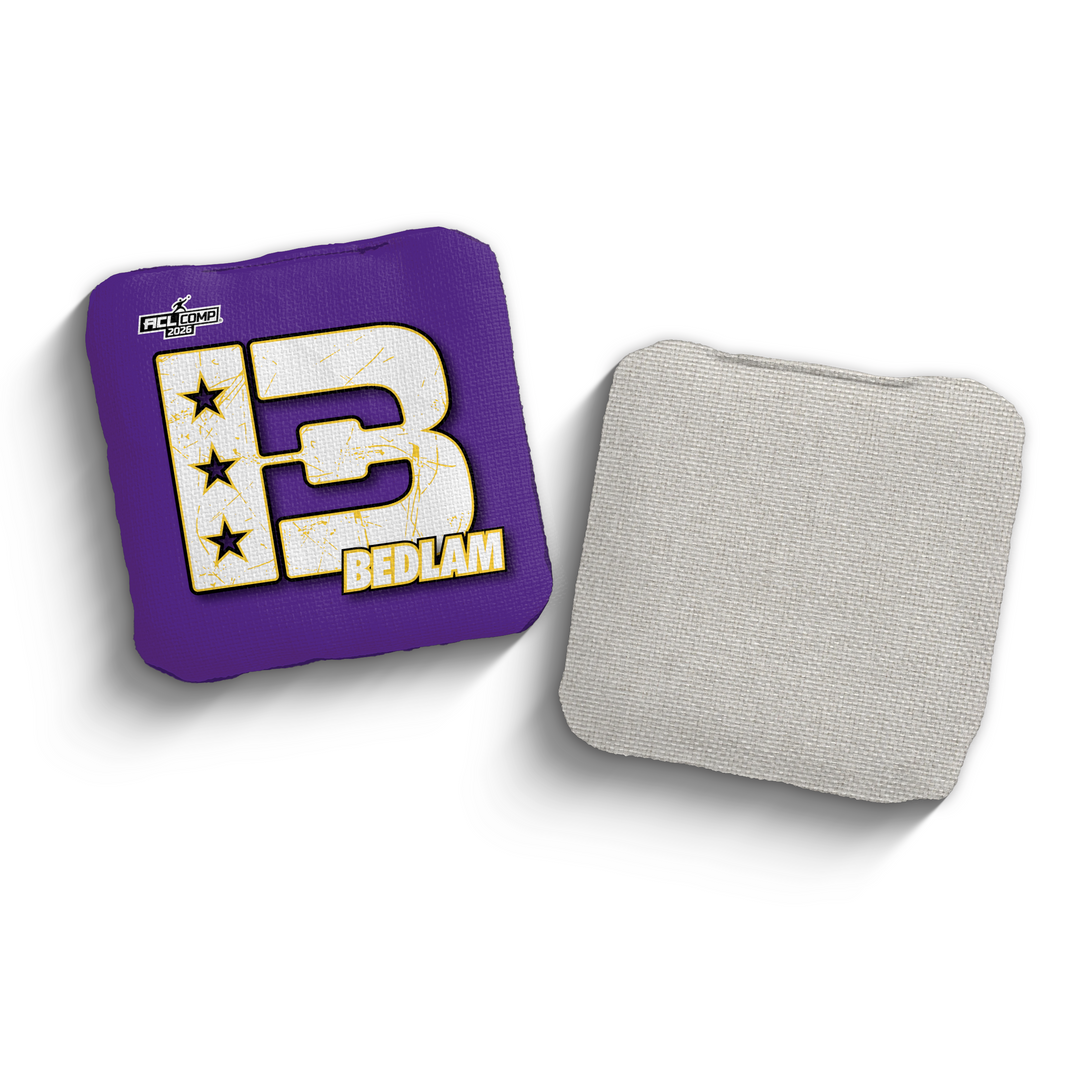 2026 Brotherhood Cornhole Bedlam National North Division ACL Comp Stamped Cornhole Bags