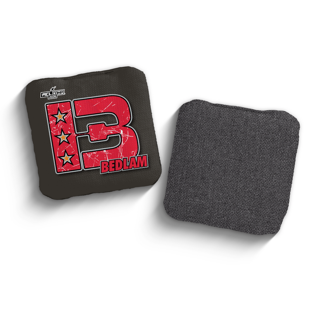2026 Brotherhood Cornhole Bedlam National South Division ACL Comp Stamped Cornhole Bags