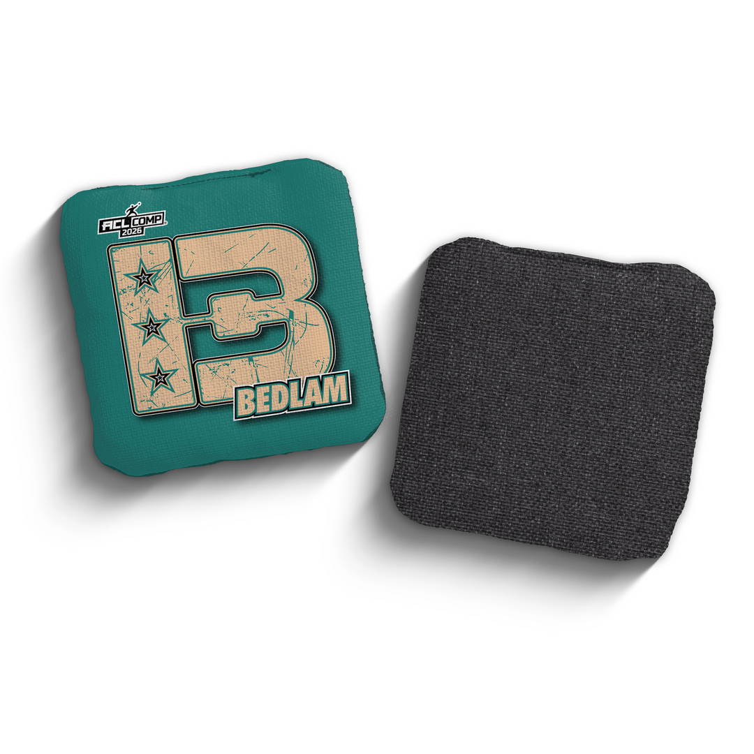 2026 Brotherhood Cornhole Bedlam American South Division ACL Comp Stamped Cornhole Bags